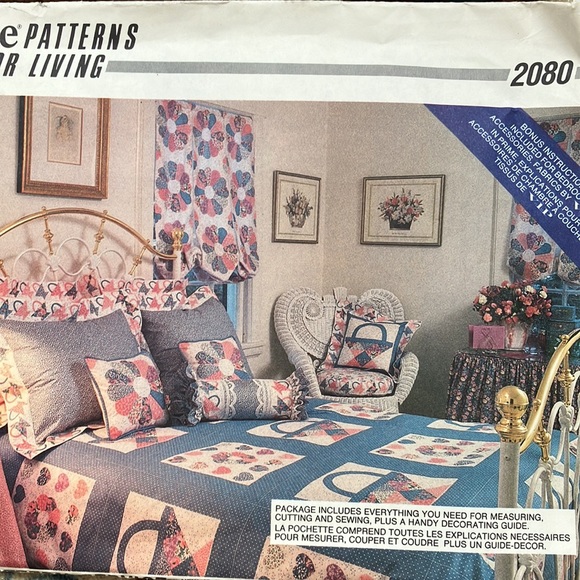 VOGUE MCCALLS SIMPLICITY HOME DECOR IN A SEC & HOME DECOR UNCUT PATTERNS - Picture 2 of 12